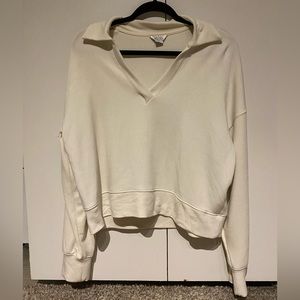 Dankskin Cream V Neck Sweater